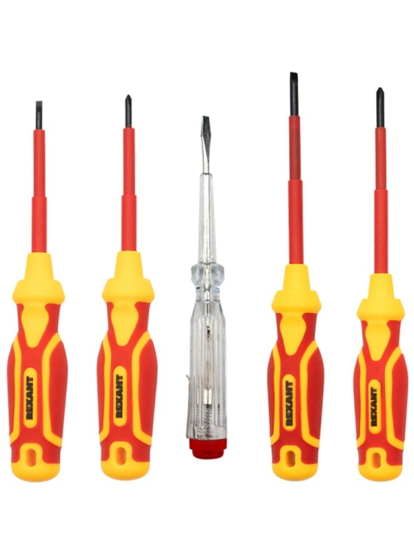 Набор инструмента диэлектрического RI-01, тканевый пенал, 7 предм, до 1000В