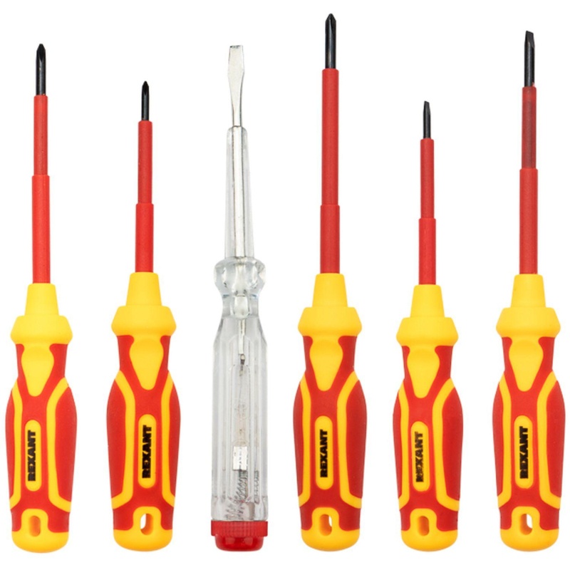 Набор инструмента диэлектрического RI-02, тканевый пенал, 11 предм,до 1000В