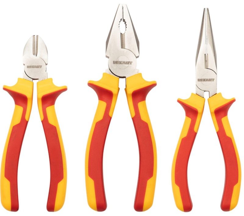 Набор инструмента диэлектрического RI-02, тканевый пенал, 11 предм,до 1000В