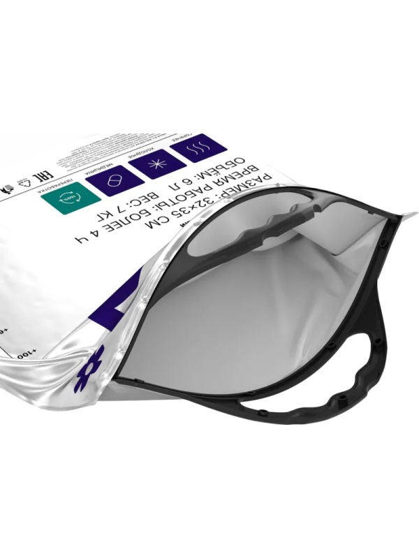 Термопакет Станд 32х35 Мет/ВПЭ/ПВД Черная_ Круглая ручка Терми,ТПС_01/1