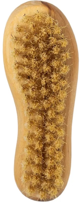 Щетка для чистки обуви натуральная щетина (кабан) 125x46x37, 51000