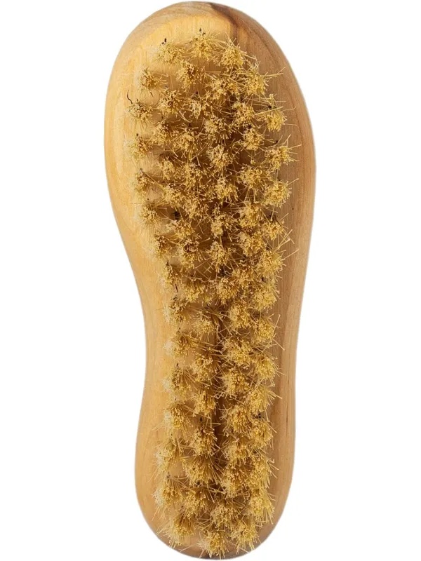 Щетка для чистки обуви натуральная щетина (кабан) 125x46x37, 51000