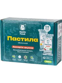 Пастила Apple Food в ас. слив_барб_груш_абрик_клуб_лес.яг_виш_ябл, 700г