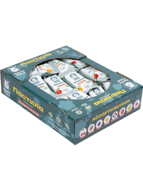 Пастила Apple Food в ас. слив_барб_груш_абрик_клуб_лес.яг_виш_ябл, тв, 700г