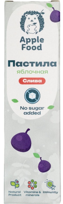 Пастила Apple Food слив_барб_гр_абр_клуб_лес.яг_виш_ябл (960г) 40гx24шт/уп