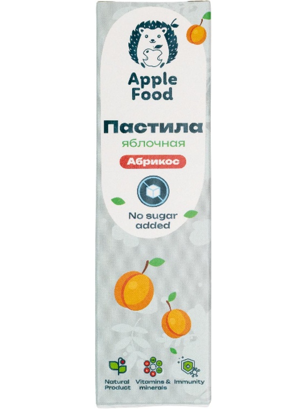 Пастила Apple Food слив_барб_гр_абр_клуб_лес.яг_виш_ябл (960г) 40гx24шт/уп