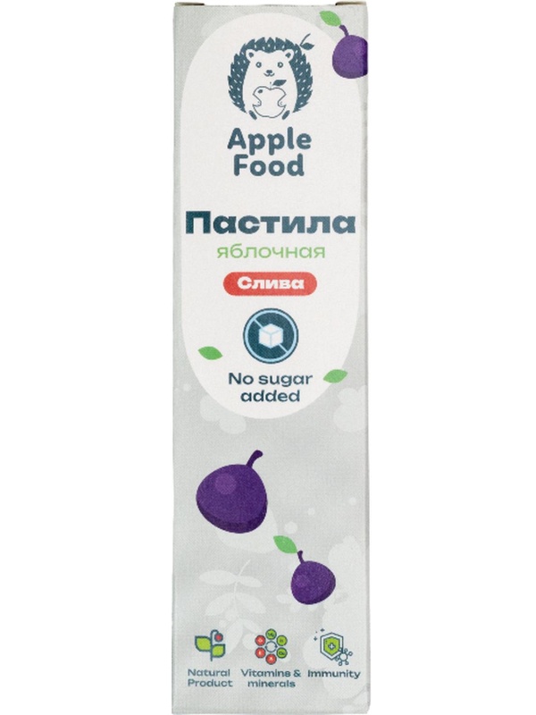 Пастила Apple Food слив_барб_гр_абр_клуб_лес.яг_виш_ябл (960г) 40гx24шт/уп