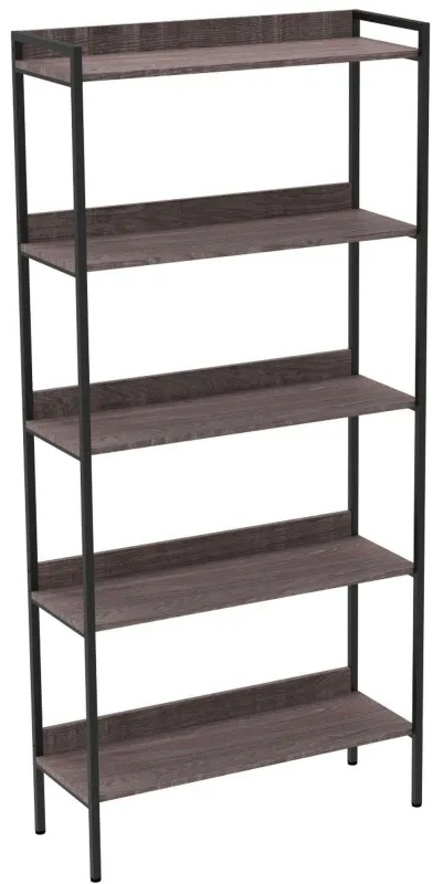 Стеллаж TI_Комус раздвижной Онега-9, 5 полок, 904х1950мм, ясень анкор темн