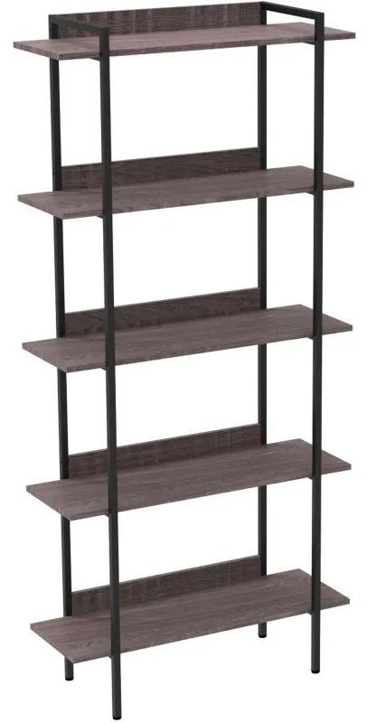 Стеллаж TI_Комус раздвижной Онега-9, 5 полок, 904х1950мм, ясень анкор темн