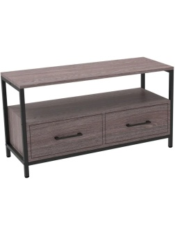 Тумба TI_Комус под ТВ Онега-11, с 2мя ящиками, ясень анкор темн