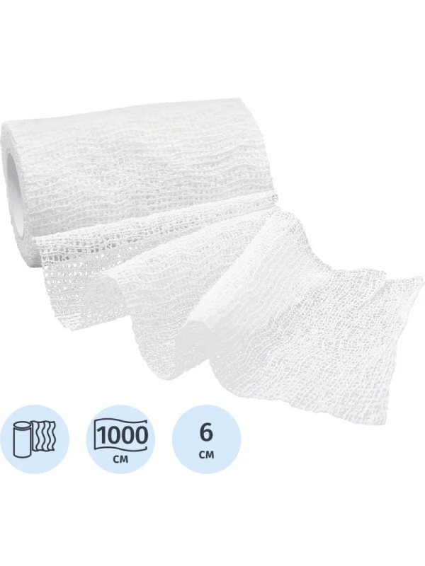 Бинт самофикс эласт 10м х6см Teneris , 64 шт/уп