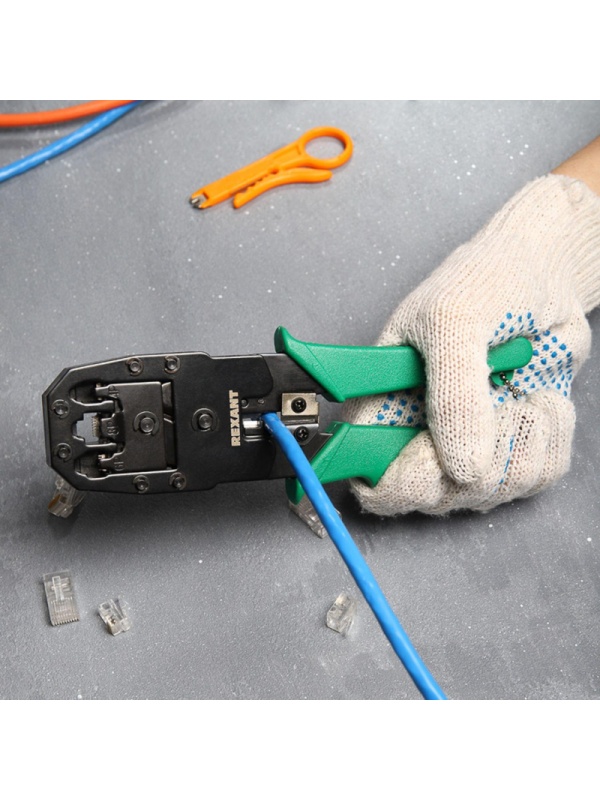 Кримпер HT-315 для обжима 8P8C, 6P6C, 4P4C, заделка витой пары REXANT