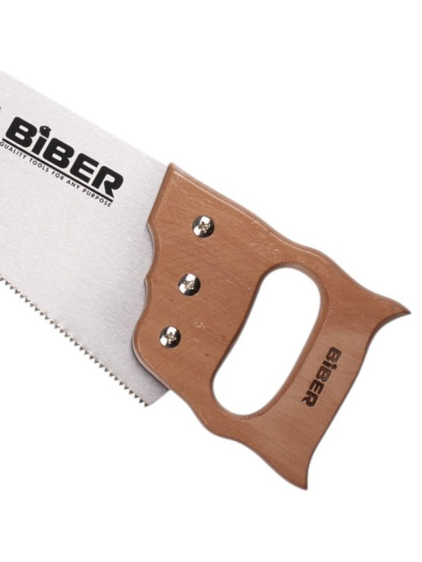 Ножовка по дереву БИБЕР 85661 МАСТЕР 2D заточка средний зуб, 400мм