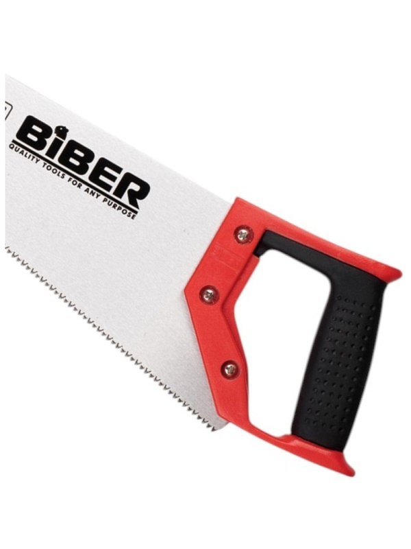 Ножовка по дереву БИБЕР 85682 ПРОФИ 3D заточка средний зуб, 450мм