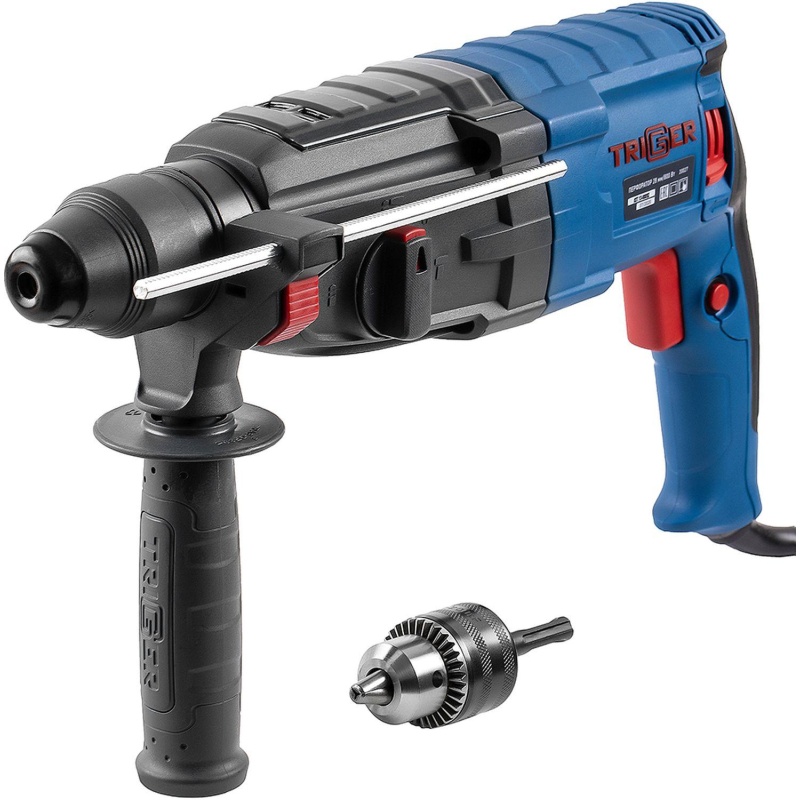 Перфоратор сетевой ТРИГГЕР 20027 SDS-plus 28мм, 800Вт, 3 режима 3,2Дж