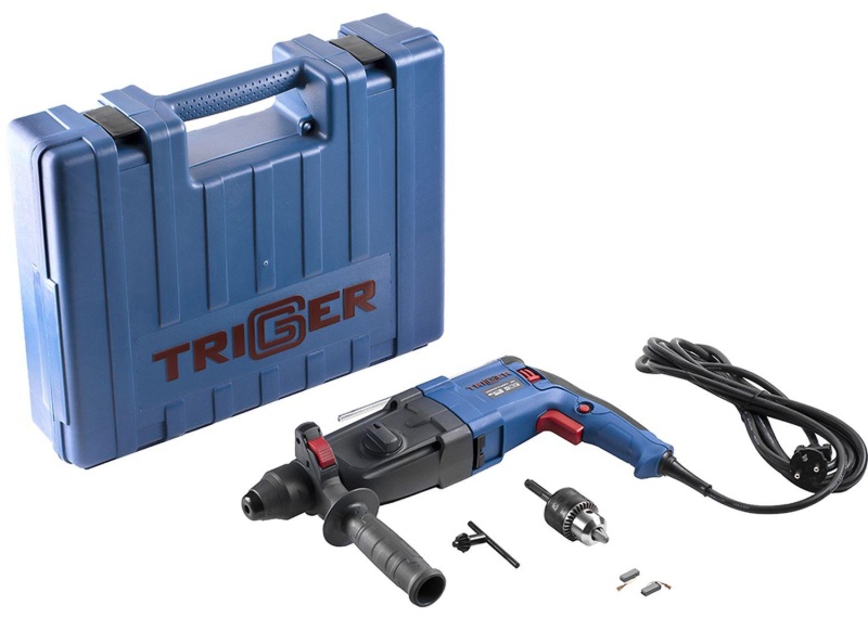 Перфоратор сетевой ТРИГГЕР 20027 SDS-plus 28мм, 800Вт, 3 режима 3,2Дж