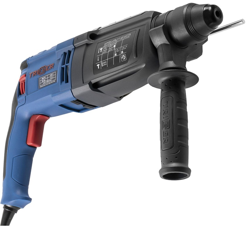 Перфоратор сетевой ТРИГГЕР 20027 SDS-plus 28мм, 800Вт, 3 режима 3,2Дж