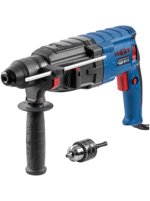 Перфоратор сетевой ТРИГГЕР 20027 SDS-plus 28мм, 800Вт, 3 режима 3,2Дж