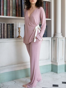 Нежная пижама с мелким принтом