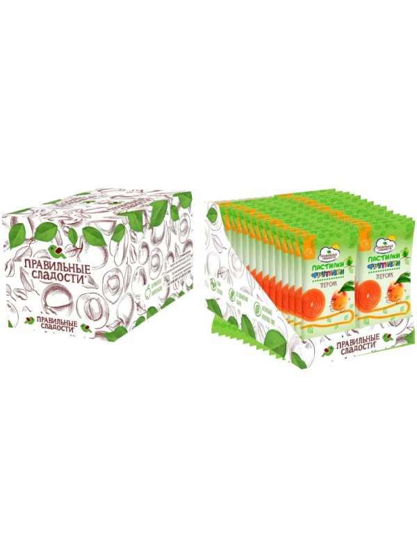 Пастила  ПС пастилки Фрутилки персик, 15гx30шт/уп
