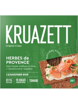 Хлебцы Круазетт ржано-пшеничные тонкие с прованскими травами, 200г