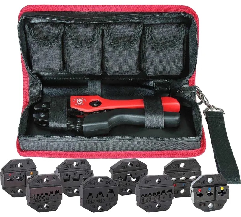 Пресс-клещи набор с номерными матрицами СТК+8 в сумке (КВТ), 83347