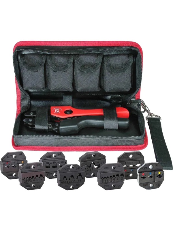 Пресс-клещи набор с номерными матрицами СТК+8 в сумке (КВТ), 83347