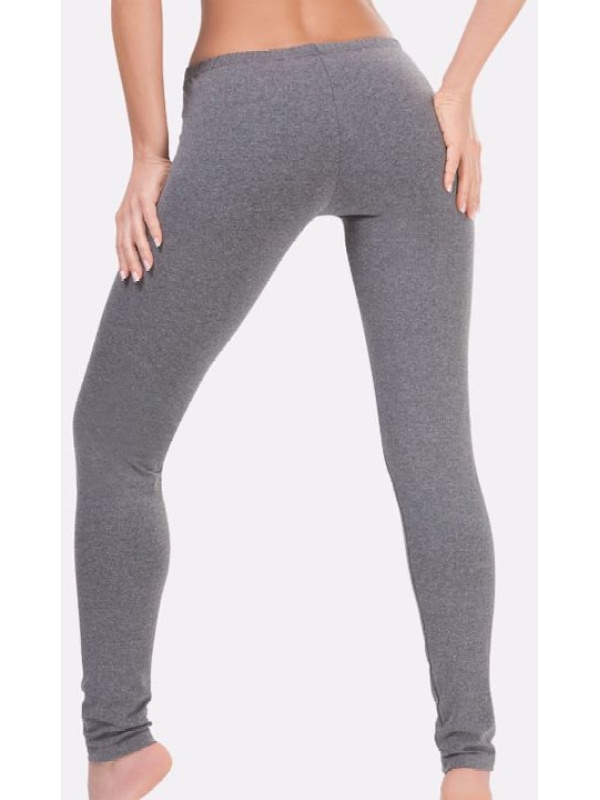 Легинсы из плотной меланжевой ткани