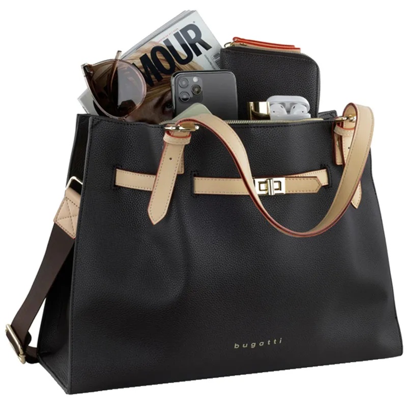 Сумка наплечн жен BUGATTI Ella,темн-коричн,полиуретан,37,5х13,5х28,49663902