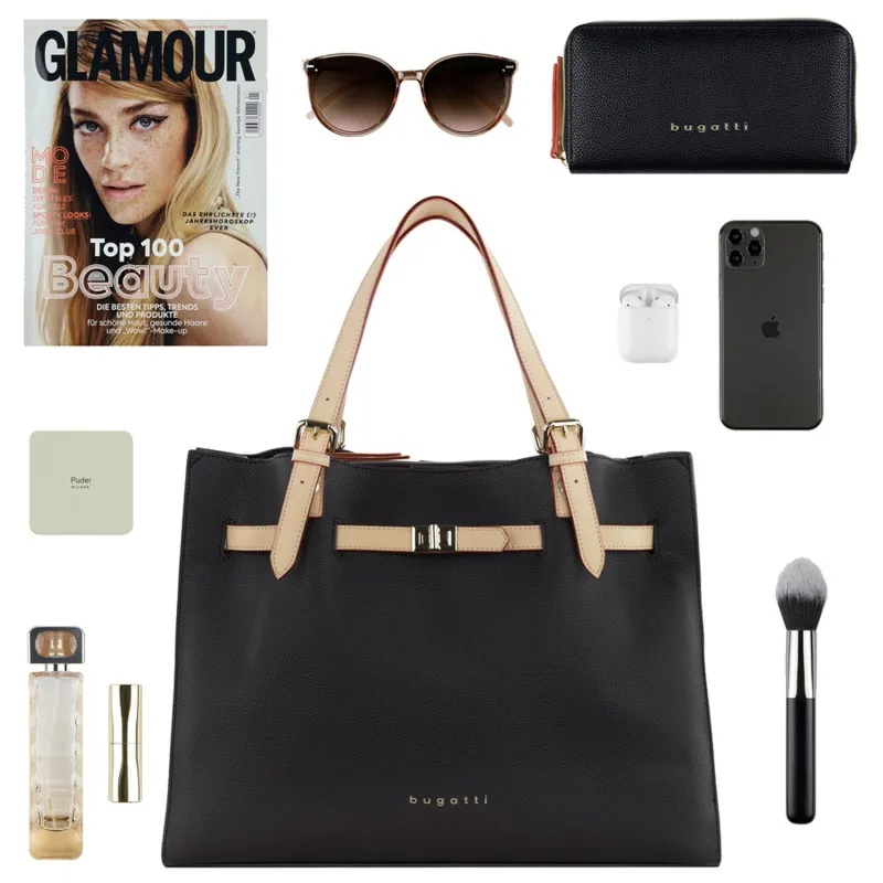 Сумка наплечн жен BUGATTI Ella,темн-коричн,полиуретан,37,5х13,5х28,49663902