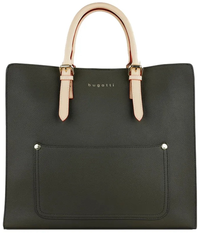 Сумка для покупок шоппер BUGATTI Ella,оливковая,полиурет,37х12х31,49664084