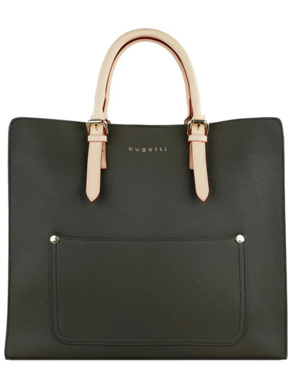 Сумка для покупок шоппер BUGATTI Ella,оливковая,полиурет,37х12х31,49664084