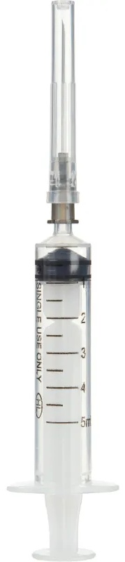 Шприц 3-комп. однораз. 5мл игла 22G (0,7x32) Clinical Program 100шт/уп