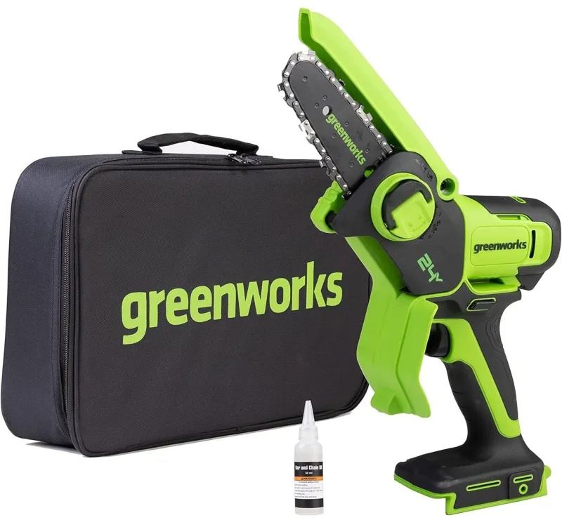 Пила цепная аккумуляторная мини Greenworks 24V, б/щ, без АКБ и ЗУ 2008707