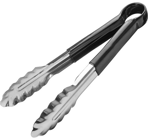 Щипцы с черными ручками «Проотель» - 24 см.