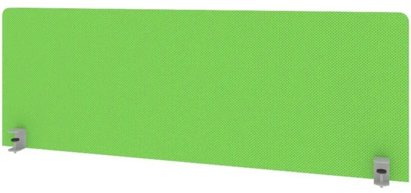 Экран Metal System Style ткан. д/стола Б.ТЭКР-3 1250х450х28 зеленый/мет.сер