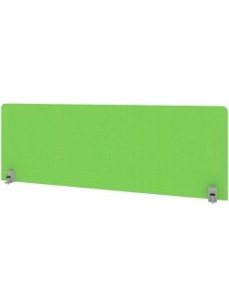 Экран Metal System Style ткан. д/стола Б.ТЭКР-3 1250х450х28 зеленый/мет.сер