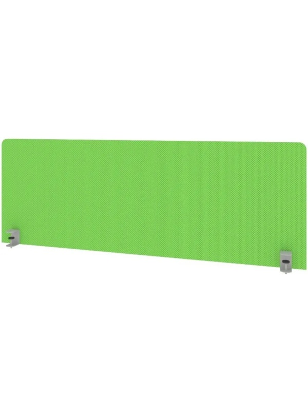 Экран Metal System Style ткан. д/стола Б.ТЭКР-3 1250х450х28 зеленый/мет.сер