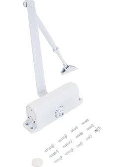 Доводчик дверной NOTEDO DC-100 легкий характер WHITE  до 120кг (10)