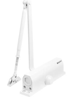 Доводчик дверной БУЛАТ ULTIMATE ДД-180 A-W (110-180 кг) белый,морозост(10)