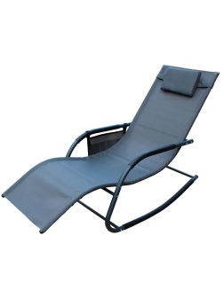 Лежак BELK_ Джерси WR-T24, текстилен Garden story серый