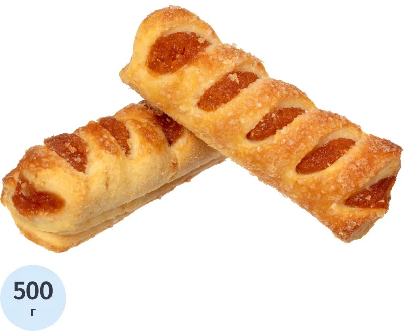 Печенье слоеное Деловой Стандарт с абрикосом, 500г