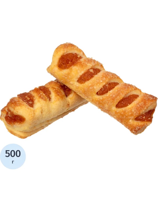 Печенье слоеное Деловой Стандарт с абрикосом, 500г