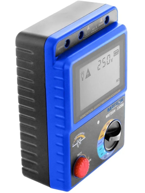 Мегаомметр измеритель сопротивления изоляции МЕГЕОН 13200 с поверкой