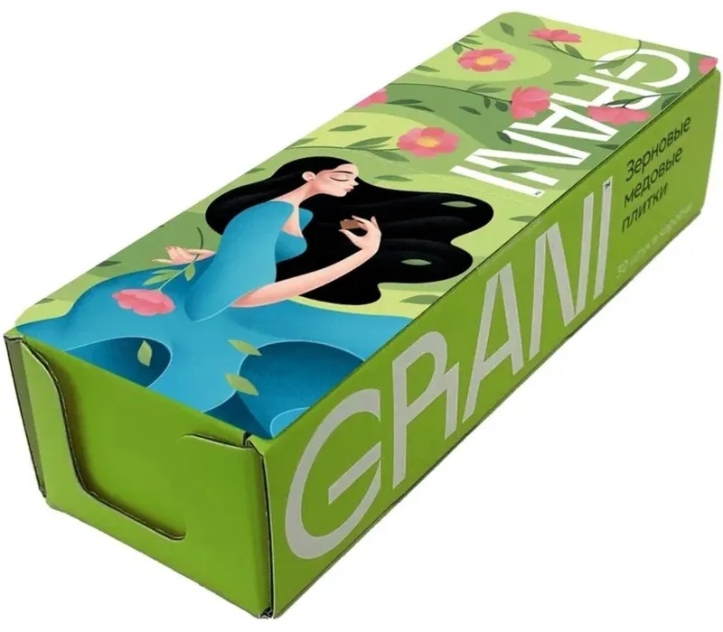 Зерновые плитки медовые GRANI ассорти 7гx30шт/уп 880690/880744
