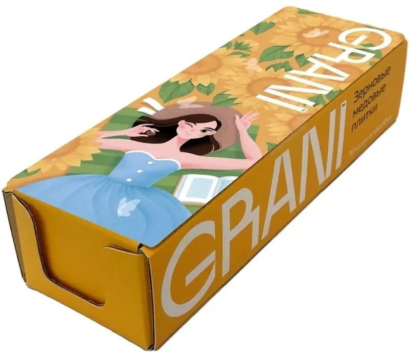 Зерновые плитки медовые GRANI ассорти 7гx30шт/уп 880690/880744