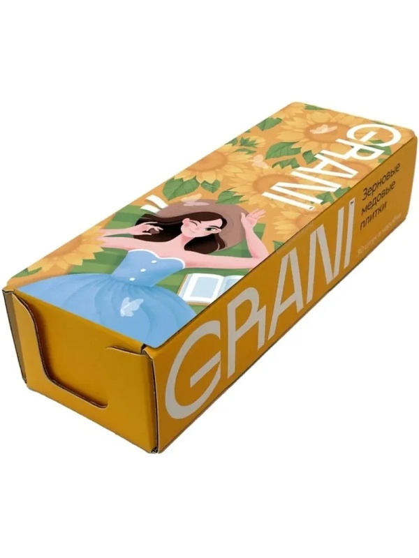 Зерновые плитки медовые GRANI ассорти 7гx30шт/уп 880690/880744