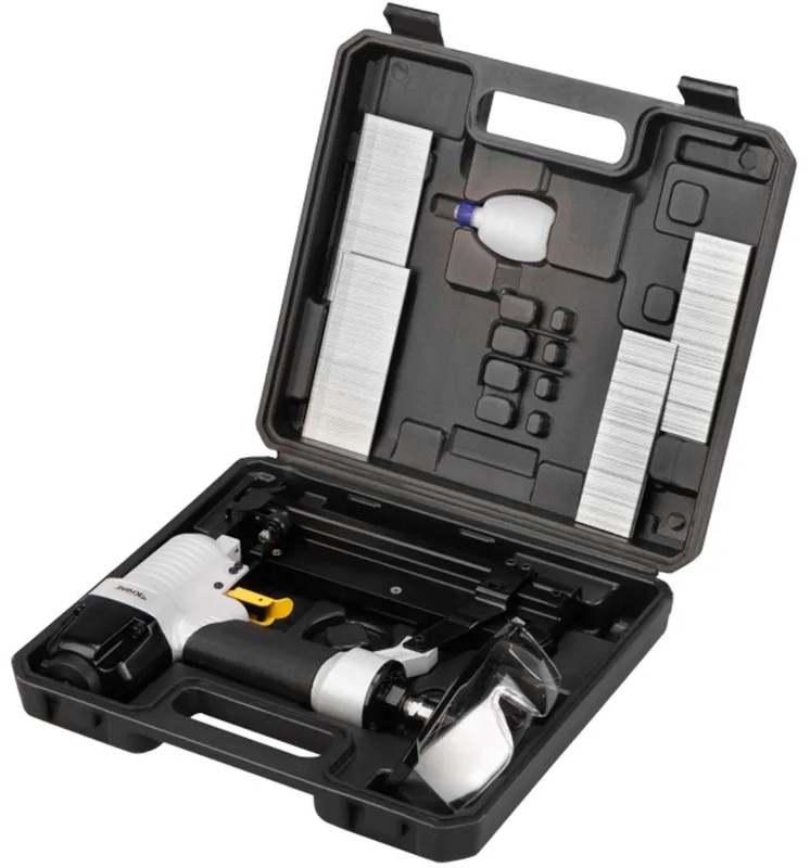 Пистолет пневматический гвоздезабивной (нейлер) 2в1 N50/S40 (KR-16-1610)