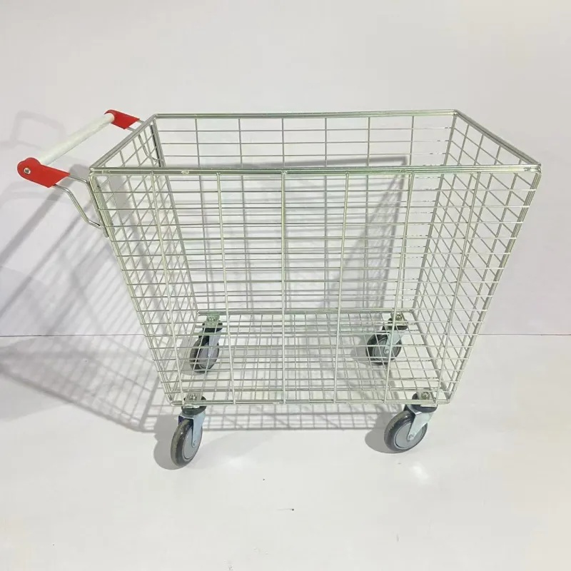 Тележка - корзина покупательская SM_CD3 СБРЦЗП красный пластик 300 л