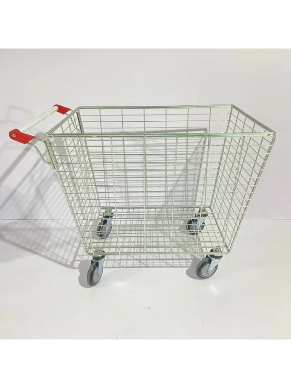 Тележка - корзина покупательская SM_CD3 СБРЦЗП красный пластик 300 л